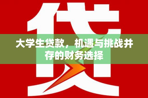 富阳大学生贷款，机遇与挑战并存的财务选择