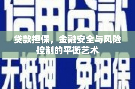 富阳贷款担保，金融安全与风险控制的平衡艺术
