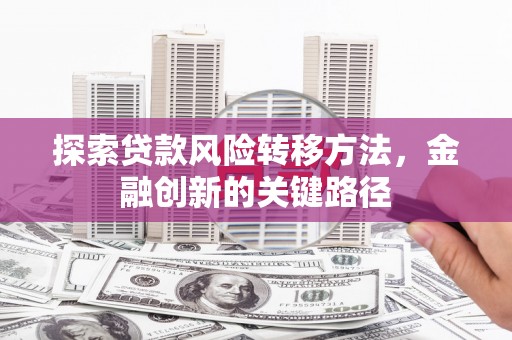 富阳探索贷款风险转移方法，金融创新的关键路径