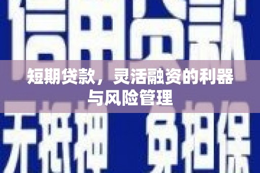 富阳短期贷款，灵活融资的利器与风险管理