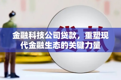 富阳金融科技公司贷款，重塑现代金融生态的关键力量