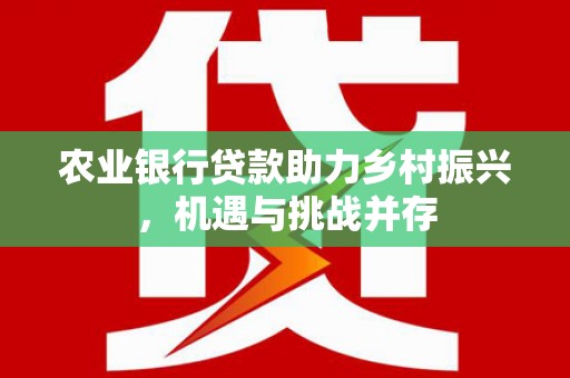 富阳农业银行贷款助力乡村振兴，机遇与挑战并存