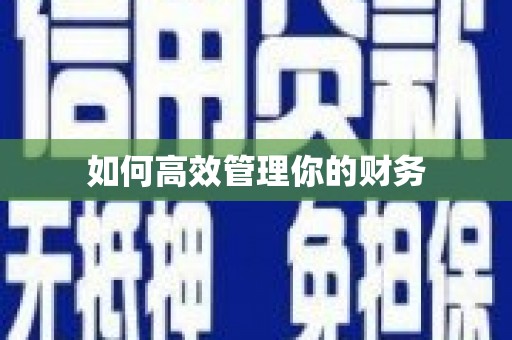 富阳如何高效管理你的财务